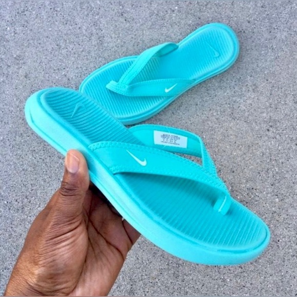 WMNS NIKE ULTRA CELSO THONG LIGHT BLUES OCEANS TURQ - Picture 2 of 6